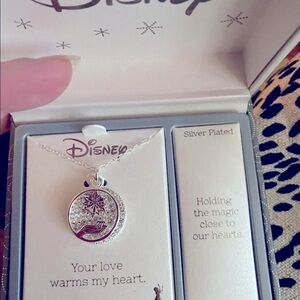 Disney Frozen double Pendant necklace w crystals warms the heart BNIB